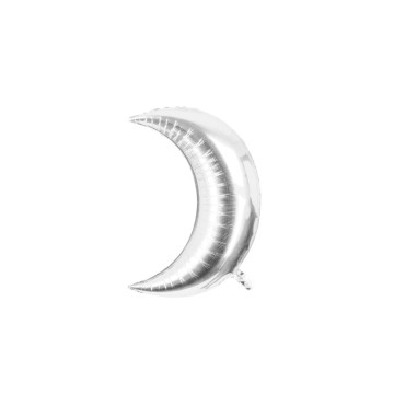 Ballon Lune argentée en mylar 46 x 71 cm