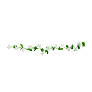 Guirlande de fleurs tropicales blanches 220 cm