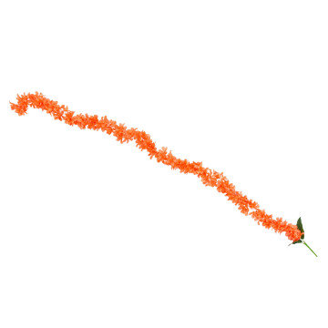 Guirlande orchidées orange fluo 168 cm