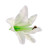 Lot de 6 fleurs tropicales blanches 12 x 13 cm Lot de 6 fleurs tropicales blanches 12 x 13 cm