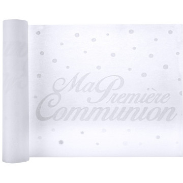 Chemin de table communion blanc 30 cm x 5 m
