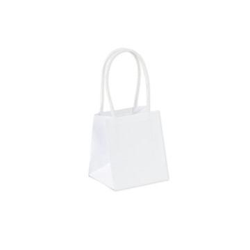 Lot de 6 sacs papier blancs 9 x 8 x 10 cm