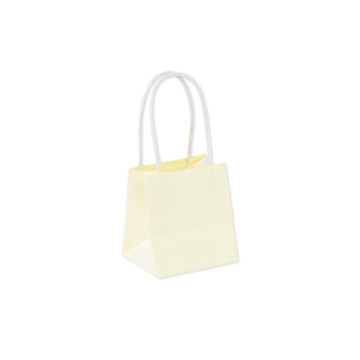 Lot de 6 sacs papier ivoire 9 x 8 x 10 cm