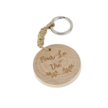 Porte-clé "Pour la vie" 5 x 0,5 cm