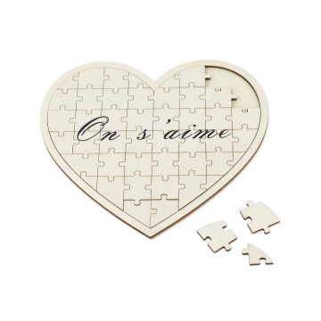 Livre d'or puzzle Coeur On s'aime 46 cœurs  27 x 30 cm