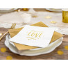 Lot de 20 serviettes papier All you need is love 33 x 33 cm