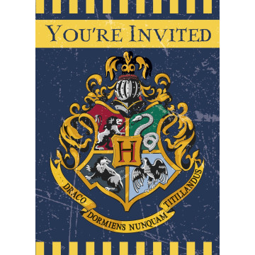 Lot de 8 invitations Harry Potter