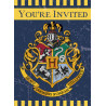 Lot de 8 invitations Harry Potter