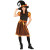 Déguisement Sorcière Spooky fille Halloween noir et orange