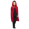 Cape rouge pour enfant avec capuche 115 cm