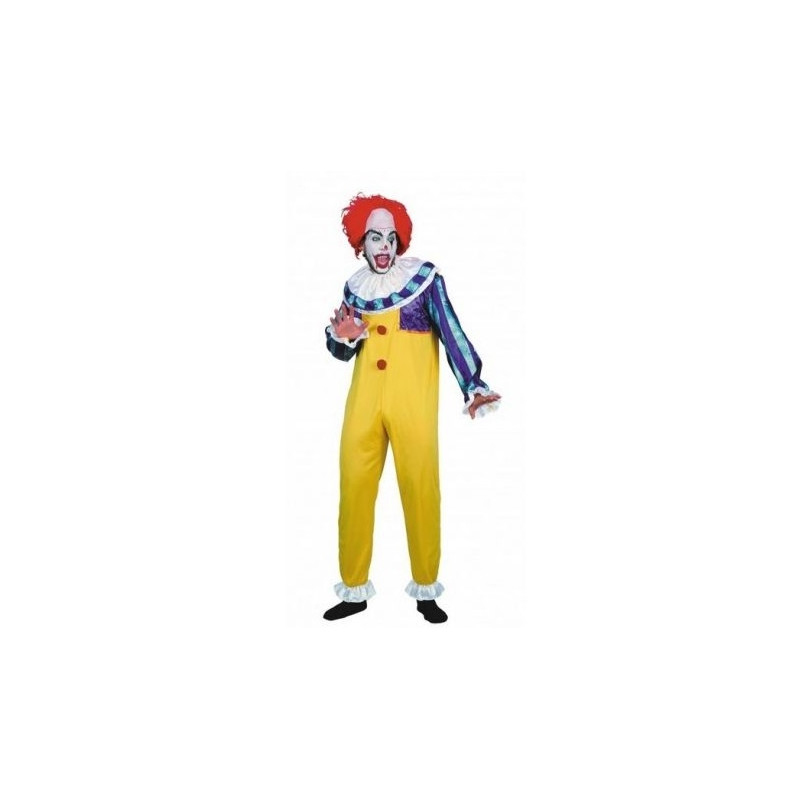 Costume Clown Horreur Art The Clown - Noir Et Blanc Avec Masque, Chapeau, Gants Et Dague - Pour Halloween, Carnaval, Cosplay