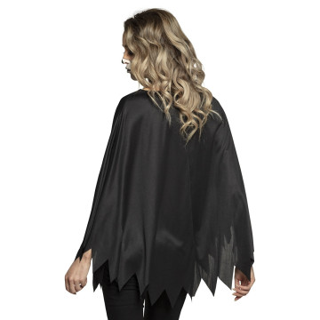 Poncho squelette Halloween taille unique