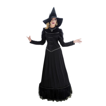 Déguisement Sorcière magie noire avec chapeau Halloween taille M