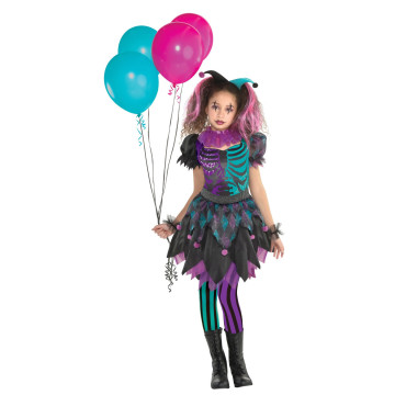 Déguisement Harlequin tourmentée fille Halloween taille 10/12 ans