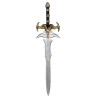Epée de chevalier 99 cm gris argent/or