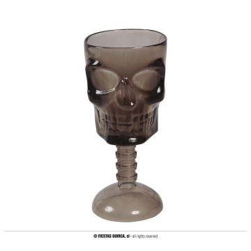 Calice tête de mort Halloween 18 cm