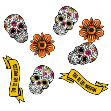 Sachet de confettis day of the dead Halloween
