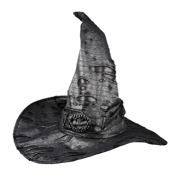 Chapeau de sorcière argent métallique Halloween
