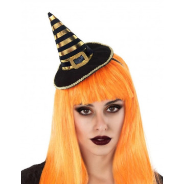 Chapeau de sorcière or métallique Halloween