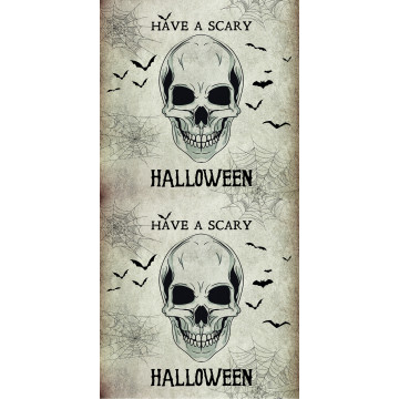 Chemin de table tête de mort Halloween 30 cm x 5 m