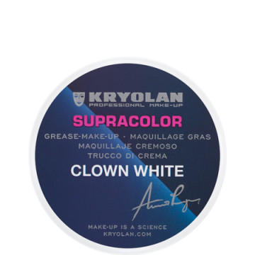 Crème de maquillage clown blanc professionnel Kryolan 30 g