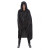 Cape en velours noire avec capuche Halloween adulte