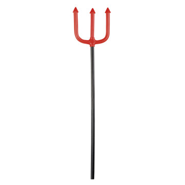 Fourche Du Diable - Accessoire Halloween Et Spectacle - 44 Cm Rouge - Jouet Déguisement Enfant