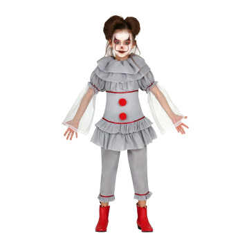 Déguisement de clown fille Halloween-10/12 ans