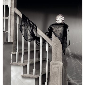 Drap de gaze noir Halloween