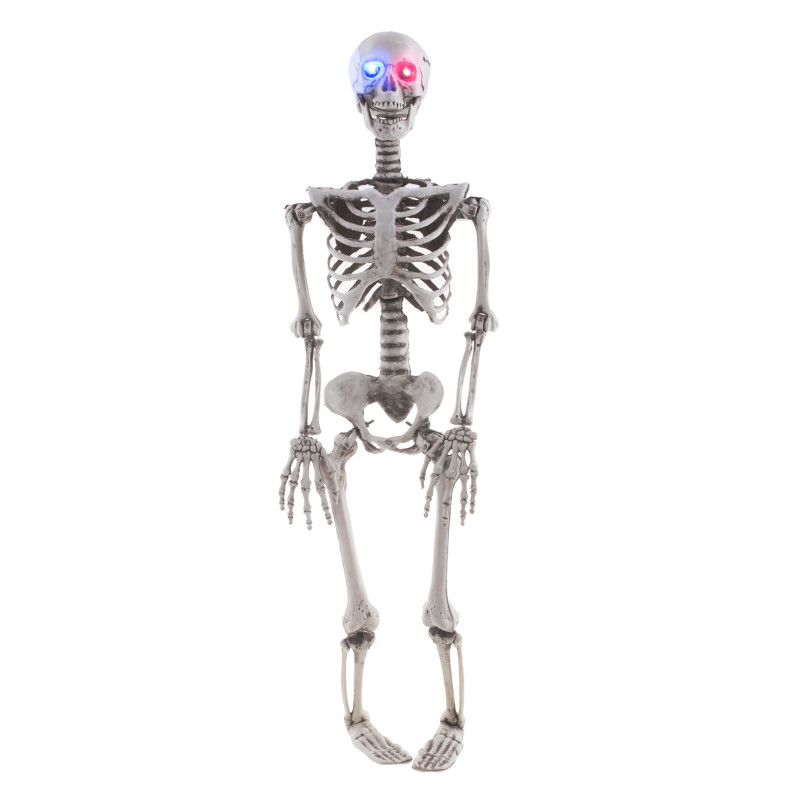 AHANDMAKER Lot De 115 Mini Squelettes, Araignées Et Os Lumineux à Suspendre - Décoration Halloween Terrifiante Et Festive