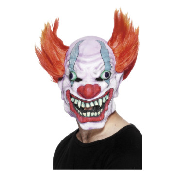 Masque clown avec grande bouche latex adulte Halloween