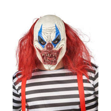 Masque clown joyeux latex Halloween