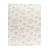 Chemin de table fourrure blanche flocons dorés 28 cm x 3 m