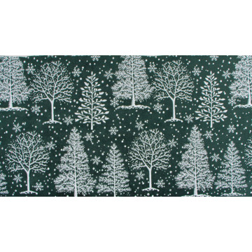 Chemin de table velours vert sapin Noël 28 cm x 3 m