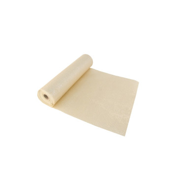 Chemin de table Noël glossy ivoire 28 cm x 5 m
