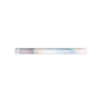 Canon à confettis iridescents 60 cm