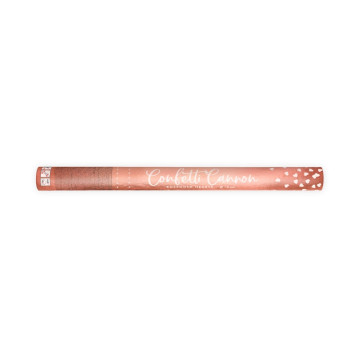 Canon à confettis coeur rose gold 60 cm