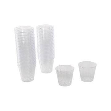 Lot de 50 mini verrines transparentes 3 cl