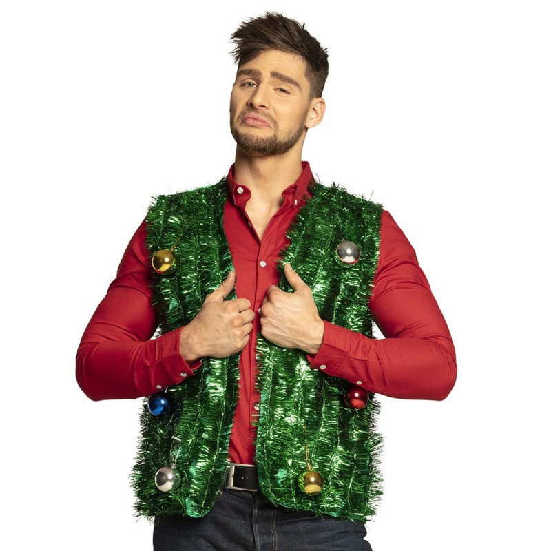 Gilet D'affaires Homme Style Noël - Coupe Ajustée, Motifs Festifs (Père Noël Joyeux) | Idéal Fêtes, Mariages, Soirées à Thème | Matériau Doux Et Respirant
