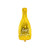 Ballon Bouteille de champagne or 32 x 32 cm