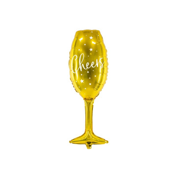 Ballon Coupe de champagne or 28 x 80 cm