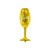 Ballon Coupe de champagne or 28 x 80 cm