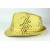 Chapeau sequins leds or