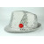 Chapeau sequins leds argent