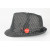 Chapeau sequins leds noir