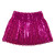 Mini jupe à sequins fuschia taille unique