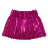 Mini jupe à sequins fuschia taille unique