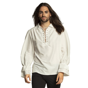 Chemise de Pirate Homme blanche-50/52