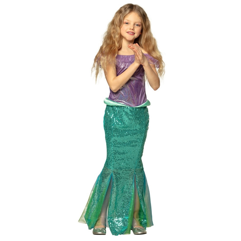 Robe de sirène 110-116 cm pour enfants de 4 à 6 ans main image 1