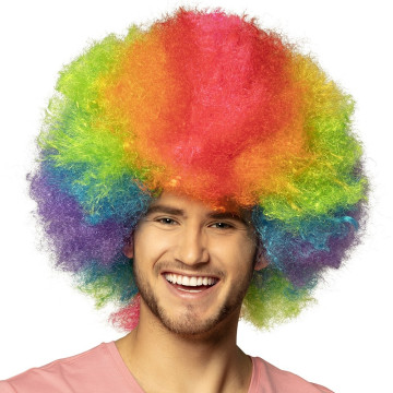 Perruque Clown Rainbow Deluxe